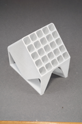 25 slots Geometric Grid Pen Stand – Minimal Desk Organizer