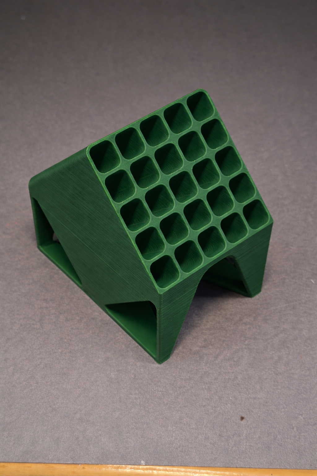 25 slots Geometric Grid Pen Stand – Minimal Desk Organizer